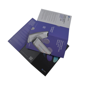 A4A5 Página triple Página <span class=keywords><strong>de</strong></span> una sola página Página en color Carpeta personalizada Impresión <span class=keywords><strong>de</strong></span> tarjetas <span class=keywords><strong>de</strong></span> <span class=keywords><strong>cupones</strong></span> <span class=keywords><strong>de</strong></span> boletos - Product Image 1