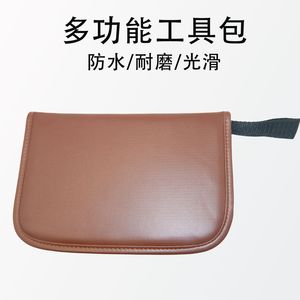 Bolsa de herramientas de golf, estuche de almacenamiento portátil de cuero con compartimento interior para accesorios deportivos al aire libre, unisex - Product Image 5