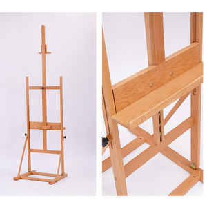 Nguồn Cung cấp nghệ thuật beechwood Giá vẽ đứng h-khung Studio Giá vẽ đứng cho phác thảo vẽ hiển thị sơn - Product Image 3