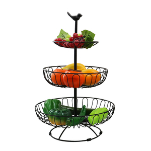 Wideny Noir 3 Niveaux Réglable En Métal Fruits Légumes <span class=keywords><strong>Panier</strong></span> <span class=keywords><strong>De</strong></span> Rangement Pour La Cuisine À La Maison <span class=keywords><strong>de</strong></span> <span class=keywords><strong>Bureau</strong></span> - Product Image 4