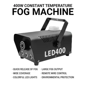 Máquina de niebla de humo CH 400W, luz de escenario para fiesta de bodas, equipo de efecto de escenario controlado, máquina de niebla