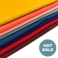 Tissu professionnel ESSETEX DTY brossé, tricoté avec deux brosses latérales, teinture unie pour t-shirt, 95% polyester, 5% élasthanne