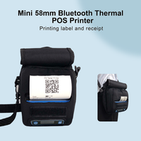 Imprimante thermique portable mini Milestone MHT-P58F 58 mm USB + sans fil 203 dpi Batterie 1200 mAh Prise en charge multi-OS Utilisation en magasin - En stock