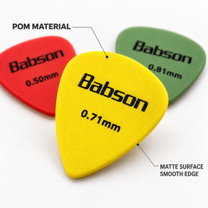 POM Gitarrenplektren 0,50-1,00mm Matt Acetal Plektren für Akustik-, E-Gitarre und Bass mit individuellem Logo OEM Großhandel - Product Image 6