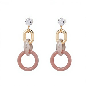 ต่างหูเรซิ่นทำมือขายส่ง เครื่องประดับแฟชั่นทันสมัยสำหรับผู้หญิง - Product Image 1
