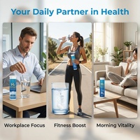 Tabletas Efervescentes de Agua Hidrogenada Nano H2, 10000 PPB de Hidrógeno Molecular para una Hidratación Celular Equilibrada