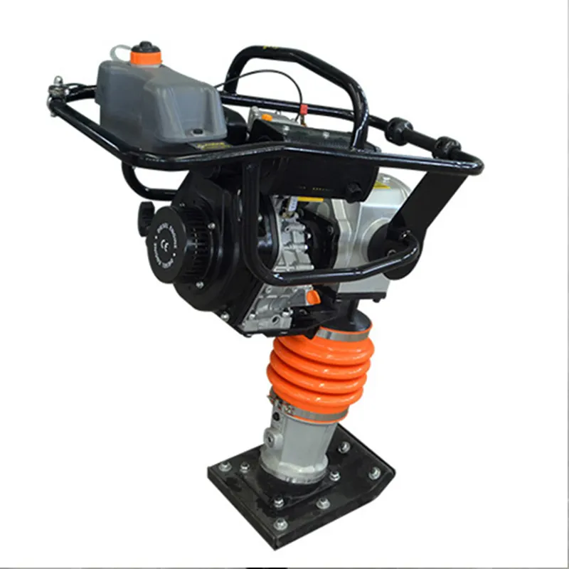Portable Plate Tamp Machine Gasoline Engine Vibratory Tamping Rammer