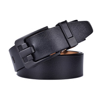 Ceinture pour Homme 2025 en Cuir Véritable de Vachette, Boucle Style Rétro Décontracté, Couleurs Noir et Café, Vente Directe Fabricant et Grossiste