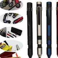 Multifunción 6 en 1 Soporte para teléfono Stylus Compass LED Light TOOL Pen con logotipo personalizado