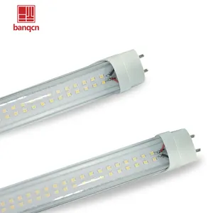 Banqcn lampu tabung LED, bohlam cahaya terintegrasi kecerahan tinggi 4 kaki T8 AC100-277VAC 22 Watt 120cm