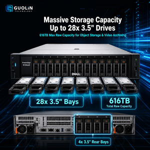Özelleştirilmiş CTO Konfigürasyonlu Dell PowerEdge R760xd2 2U Raf Sunucusu, 28 Bölmeli HDD SSD NVMe ve 16x DDR5 Bellek Sunucusu ile - Product Image 3