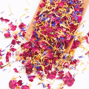 Mélange de fleurs comestibles pour garniture, pétales de rose, de marguerite et de bleuet pour gâteaux, cocktails, bougies, service personnalisé - Product Image 3