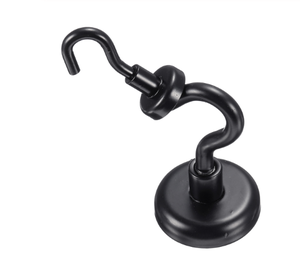 <span class=keywords><strong>Crochet</strong></span> de suspension magnétique en acier <span class=keywords><strong>noir</strong></span>, métal lourd, crochets muraux magnétiques puissants, outils d'organisation à l'intérieur - Product Image 4