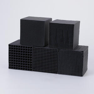 Filtre à adsorption au charbon actif en nid d'abeille pour le traitement des gaz de combustion, chargement par le haut, matériau anthracite noir, compression 0,8 - Product Image 3