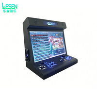 Machine d'arcade 22 pouces pour 2 joueurs, pliable 3D, double joystick, style King of Fighters, nostalgique, pour usage domestique et commercial, logo personnalisé OEM, vente en gros