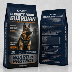 Nourriture sèche pour chiens sans céréales, riche en protéines (30%), pour chiens berger allemand, malinois, chiens de sécurité, certifiée FDA, 20 kg, 25 kg, OEM, ODM - Product Image 1