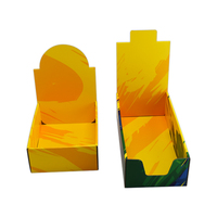 Présentoir de Bar à bonbons de supermarché, boîte de nourriture de comptoir en carton, boîtes de Snacks, présentoir de Table, boîte d'affichage pour sac de poche en plastique
