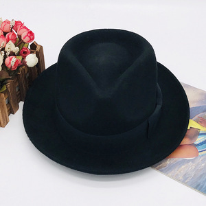 Chapeaux Fedora de style <span class=keywords><strong>Indiana</strong></span> <span class=keywords><strong>Jones</strong></span> pour femmes et hommes, 100% laine douce et pliable - Product Image 4