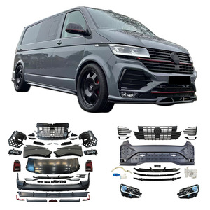 Kit Carrozzeria per <span class=keywords><strong>Volkswagen</strong></span> <span class=keywords><strong>Multivan</strong></span> <span class=keywords><strong>T5</strong></span> T6.1, Aggiornamento Paraurti Anteriore e Posteriore, Fari, Spoiler, Parafango e Cofano - Product Image 1