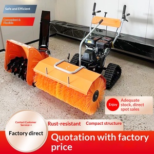 Two-in-One Hand-Held Snow Throwing <b>Machine</b> Winter Snow Sweeping and Snow Clearing Hand Push Snow Cleaning <b>Machine</b> - Product Image 1