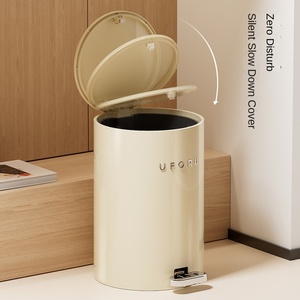 <span class=keywords><strong>Bidone</strong></span> della spazzatura a pedale in plastica impermeabile di fascia alta di grandi dimensioni con coperchio per uso domestico in cucina e in bagno - Product Image 3