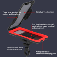 Support Téléphone Moto Étanche à Écran Tactile, Fixation Rapide, Multifonctionnel avec Chargeur Sans Fil 15W et USB-C 33W