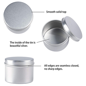 Envase de Metal Redondo de Lujo para Velas, Recipientes de 4oz con Tapas para Viajes, Caja de Almacenamiento para Velas Aromáticas - Product Image 6