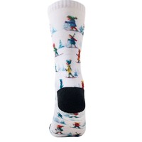 360 °   Chaussettes de ski à impression numérique, chaussettes de sport épaisses et respirantes en tissu éponge, chaussettes de ski unisexes à motif de dessin animé personnalisé