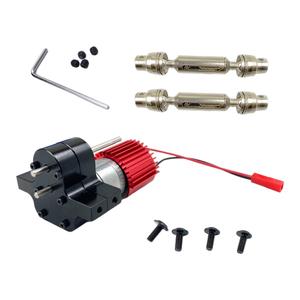 WPL B14 B24 C14 C24 MN90 Q60 RC auto trasferimento metallo albero motore nero rosso - Product Image 1