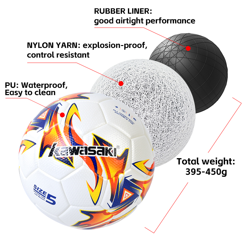 Kawasaki Soccer Ball - Durable, High-Quality Training Football