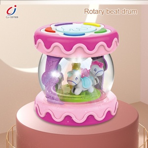 Trống Nhạc Cụ Cho Bé Học Sớm, Đồ Chơi Trống Điện Hai Mặt - Product Image 3