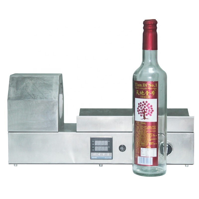 PVC Film Capsule Heat Shrinker Oil Wine Capsule Manual Heat Seal Film Bottles Cap Sleeve Shrink Wrapping Machine