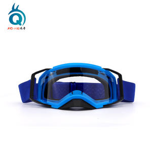 Gafas deportivas Xo-Ho antivaho, a prueba de viento, protección UV para hombres, para montar en motocicleta, marco azul, plástico de una sola capa - Product Image 1