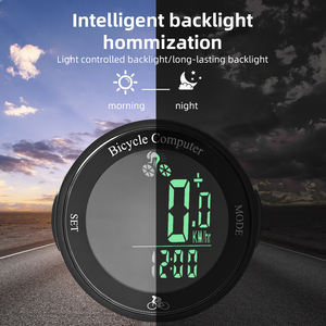 무선 자전거 컴퓨터 방수 자전거 주행 거리계 다기능 LCD 화면 사이클링 산악 자전거 속도계 - Product Image 4