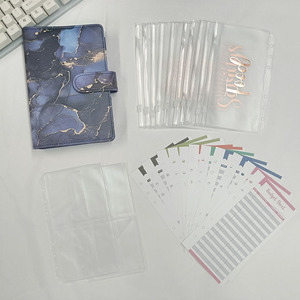 Bán buôn tùy chỉnh A6 PU da tiền mặt nàng tiên cá ngân sách chất kết dính với tiền mặt phong bì kinh doanh hàng ngày kế hoạch cuốn sách và máy tính xách tay - Product Image 6