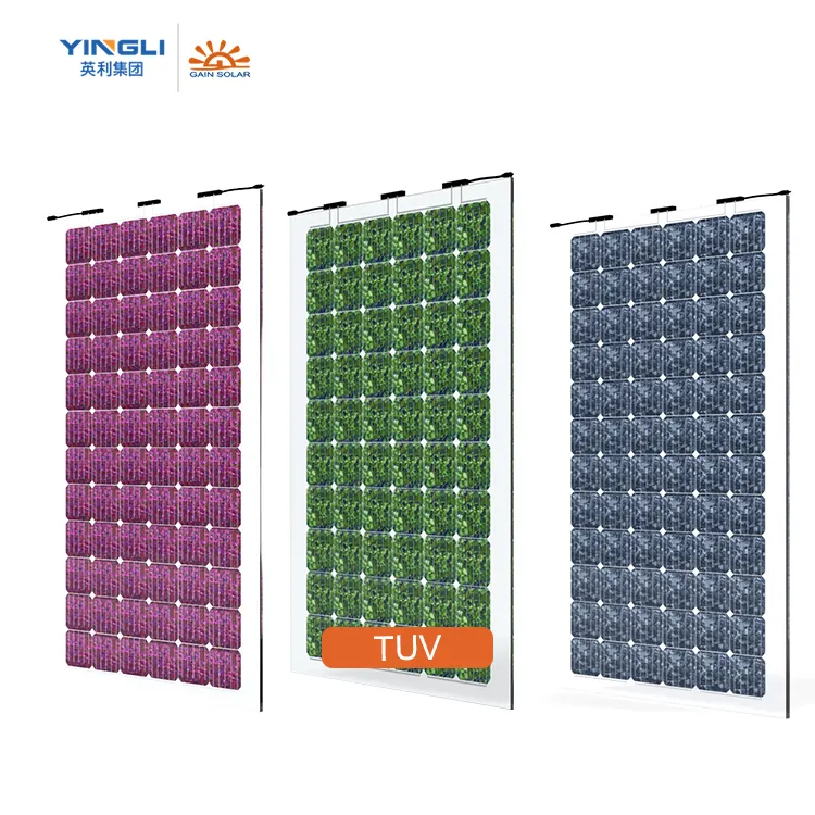 واجهة JiaSheng bipv/نظام شفاف للأسقف واجهة BIPV ملونة بالطاقة الشمسية واجهة TUV 330w زجاج مزدوج من الصقيل