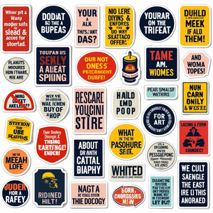 200 pegatinas sucias divertidas para adultos, pegatinas <span class=keywords><strong>Meme</strong></span> impermeables para portátiles, botellas de agua Más - Product Image 1
