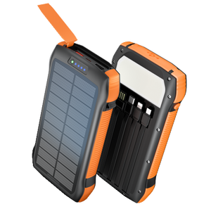 แบตเตอรี่สำรองพลังงานแสงอาทิตย์ขนาด20,000mAh ใหม่พร้อมสายชาร์จและไฟฉายในตัวเป็นตัวเลือกยอดนิยมสำหรับการใช้งานกลางแจ้ง - Product Image 2