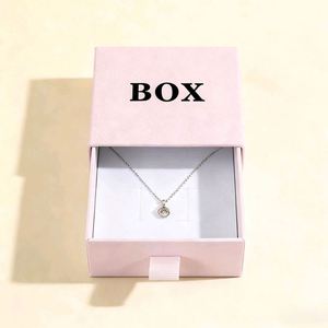 Custom Logo Printing Rigid Cardboard Luxury <b>Small</b> Rectangle <b>Sliding</b> Box Sleeve Pull Out Drawer Gift Boxes for Packaging Jewelry - Product Image 2