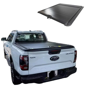 Couverture de camionnette rigide, étanche, à enroulement manuel, en alliage d'aluminium, avec verrouillage, pour <span class=keywords><strong>Ford</strong></span> <span class=keywords><strong>Ranger</strong></span> <span class=keywords><strong>Wildtrak</strong></span> - Product Image 1