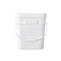 Seaux en plastique de 1/2/3/4/5 gallons avec couvercles, qualité alimentaire, personnalisables, pour la vente en gros