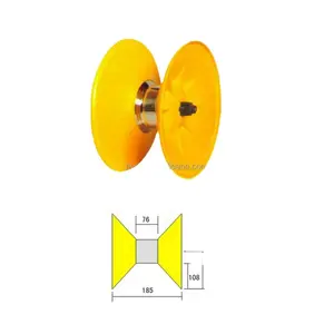 Roda Depan Cumi-cumi, Merah Kuning, Rol Pancing Makarel Depan