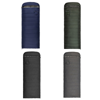 Sac de couchage enveloppant pour adulte en nylon, couleur unie, portable pour le camping et les voyages