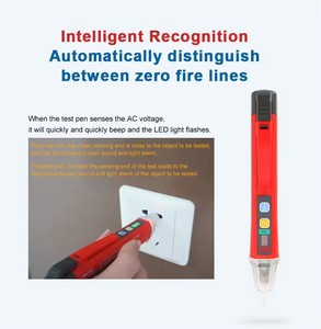 Détecteur de tension AC UNI-T UT12D haute sensibilité sans contact, type stylo, pour équipement électrique AC/24V~1000V - Product Image 3