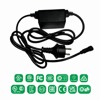 Chargeur de batterie étanche P67, entrée AC 100V à 240V, sortie DC 6V à 48V, matériau PC, protection contre les surtensions, prise EU/US, chargeur étanche