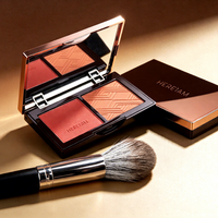 IMAGIC – Nouvelle palette de fard à joues, illuminateur et contour en poudre fine, couleur naturelle et uniforme, avec miroir pour le maquillage du visage