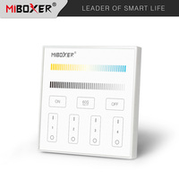 T2 4 Groupes CCT Smart Panel Télécommande LED Wi-Fi Variateur de Lumière 2.4GHz Transmission Sans Fil Contrôle Individuel 4 Zones MiBOXER