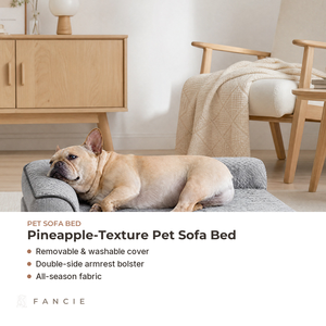 Canapé-lit pour <span class=keywords><strong>chien</strong></span> en forme de L, avec housse amovible et lavable et accoudoir rembourré, pour chiens de taille moyenne et grande, OEM - Product Image 2