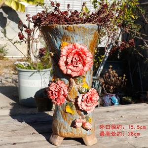 Old Trunk <span class=keywords><strong>Cliff</strong></span> Like Trunk High Trunk Maceta para flores suculentas - Product Image 1