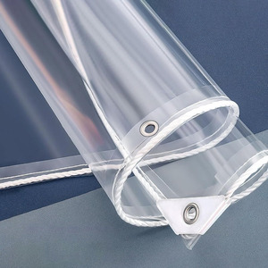 Feuille de Film PVC Transparent Super clair en verre <span class=keywords><strong>souple</strong></span> de qualité polaire de 0.35/0.5mm d'épaisseur pour fenêtres Pergola - Product Image 1